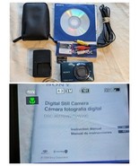 Sony Cybershot DSC-W290 12.1MP Blue Digital Camera Case Charger AV Cable... - $128.69