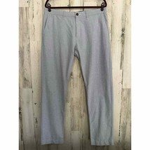 J. Crew Factory Mens Driggs Blue Oxford Cloth Pants Size 34x32 New - £23.75 GBP