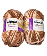 2 Pack Yarnspirations Bernat Blanket Tie Dye-ish Himalayan Salt Super Bu... - €29,18 EUR