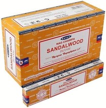 Satya Nag Champa Sandalwood Incense Sticks  Box 12 Packs by Satya - £15.55 GBP