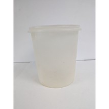 Vintage Tupperware Sheer 9 Qt Canister Storage Container # 255 with #219... - £19.88 GBP