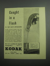 1948 Kodak Photography Ad - Caught in a flash by high speed photography - £14.78 GBP