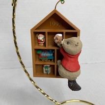 Hallmark Beaver And Bookcase Collecting Memories Keepsake Club Holiday Ornament - £6.39 GBP