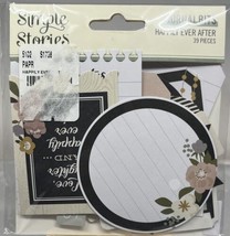 Simple Stories Journal Bits Happily Ever After Ephemera Cardstock Die Cuts 39pc - £2.35 GBP