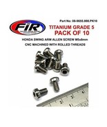 Titanium M5X8mm PAN HEAD ALLEN Bolts PACK10 Swingarm HONDA CRF250R 2004-... - £18.61 GBP