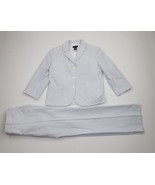 Deadstock Vtg J Crew Women 2 Piece Hickory Striped Business Suit Blazer ... - $243.65 CAD