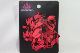 Paparazzi Hair Clip (new) PATTERNED PARADISE - RED HAIR CLIP - £6.75 GBP