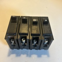 Lot Of 4 Cutler Hammer BR120 20Amp Single Pole Circuit Breaker - £7.43 GBP