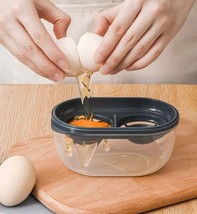 Egg Separator Plastic Double Eggs Yolk White Divider with Compartment BP... - £6.26 GBP