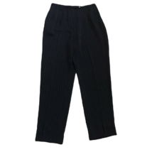 Harve Benard Classy Career Pants ~ Sz 10 ~ Navy Blue ~ Pinstripes  - £10.54 GBP