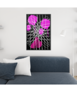 Abstract Pink Strings Canvas Print Wall Decor Art  - £8.64 GBP