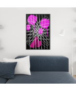 Abstract Pink Strings Canvas Print Wall Decor Art  - £8.25 GBP