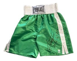 Joe Frazier Firmado Verde Everlast Boxeo Pantalones 34-4-1 27 Kos Inscrita Bas - £541.15 GBP