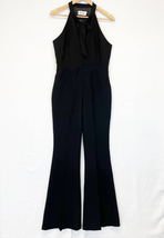 Line + Dot Freya Jumpsuit Halter Tie Wide Flare Leg Black Sleeveless Wom... - £42.41 GBP