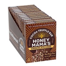 Honey Mama&#39;s Cocoa Truffle Bar Chocolate Cake Honeymamas Bars 2.5oz ~ 12 Count ~ - £58.34 GBP