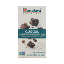 Himalaya Herbal Healthcare Guggul Cholesterol Support, 60 Vegetarian Cap... - £15.57 GBP
