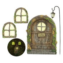 Fairy Garden Kit, Fairy Door, Fairy Door And Windows For Trees, Tree Stump Decor - £31.38 GBP