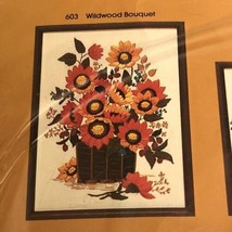 1981 WILDWOOD BOUQUET Stitchery Kit 12”x 16”Embroidery Kit CREATIVE CIRC... - $13.98