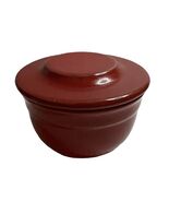 Emile Henry France Modele Depose 16.10 Red Butter Bell Pot Keeper Crock - $25.25