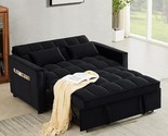 52&quot; Pull, Velvet Convertible Bed, Loveseat Couch With Toss Pillows And P... - $945.99