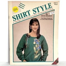 1989 Plaid Shirt Style Magazine Fabric Painting Fusing 11 Designs Chris ... - $9.95