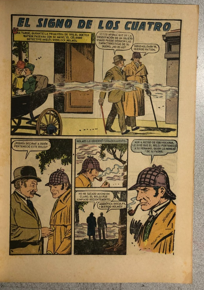 TESORO #91 Sherlock Holmes (1965) Mexican Spanish language comic book FINE Item image 2