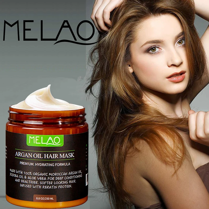 House Home MELAO 250ml Hair Mask Treatment Hair Products Argan A Nutrition Infus - £41.08 GBP