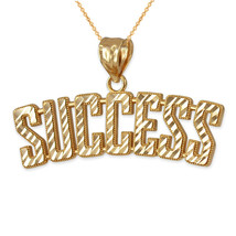 Yellow Gold Success Dc Pendant Necklace - £215.78 GBP+
