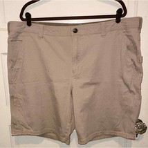 Columbia khaki cargo casual shorts size 42x10 hiking outdoors walking - £10.32 GBP