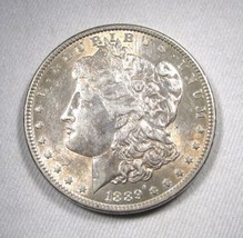 1889 Silver Morgan Dollar CH AU Coin AN287 - $48.51