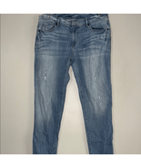 LOFT Blue Relaxed Skinny Jeans with Natural Fading - $363.80 MXN
