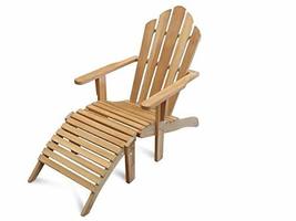Windsor&#39;s Premium Grade A Teak Adirondack Chair w/Ottoman - $895.00