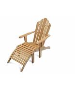 Windsor&#39;s Premium Grade A Teak Adirondack Chair w/Ottoman - £719.82 GBP