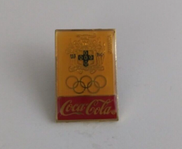 Jamaica Olympic Games &amp; Coca-Cola Lapel Hat Pin - $7.28
