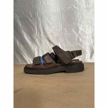 Rockport Brown Leather Sandals Men’s Size 9.5 W MR9149 - £15.98 GBP