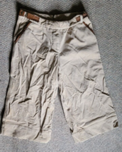 Women Capri Cordaroy Pants Adjustable Waist Unbranded Fall Casual Nice - £11.70 GBP