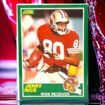 1989 Score Football Jerry Rice 49ERS #221 NR-MNT - £1.58 GBP