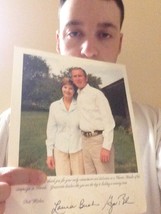 Genuine Autographed Picture Of George Bush &amp; Laura Bush - £395.03 GBP