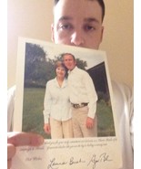 GENUINE AUTOGRAPHED PICTURE OF GEORGE BUSH &amp; LAURA BUSH - £391.13 GBP