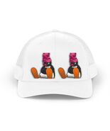 Pingu Penguin with Pink Beanie Trucker Hat | Retro Mesh Cap - $30.83