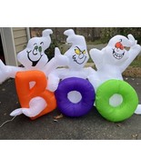 Airblown Inflatable Ghosts &amp; Boo 8 Feet Long Halloween Large Spooky - £101.59 GBP