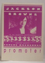 JACKSON BROWNE - VINTAGE ORIGINAL CLOTH CONCERT TOUR BACKSTAGE PASS - $10.00