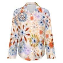 Mondxflaur Colorful Tie Dye Women Long Sleeve Shirt Summer Elegant Fashi... - £19.13 GBP