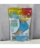 NEW ZenToes Fuzzy Gel Heel Socks Repair Dry Cracked Skin Overnight (2 pa... - $14.17