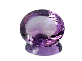 Fine 49.5 ct Natural Amethyst oval cut Gemstone from Uruguay - £278.76 GBP
