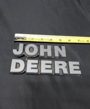 John Deere Plastic Emblem Script Nameplate Ornament Trim Badge Collectible - £7.57 GBP