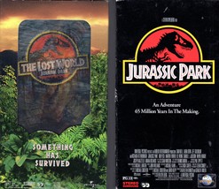 Jurassic Park &amp; The Lost World Jurassic Park (2 VHS movies Tapes) - £4.30 GBP