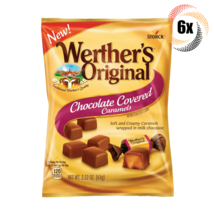 6x Bags Werther&#39;s Chocolate Covered Caramels | 2.22oz | Fast Shipping - £16.91 GBP