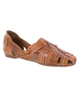 Womens Authentic Mexican Huarache Leather Sandal Woven Slip On Light Bro... - £27.93 GBP