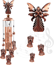 Wind Chimes Outdoor Clearance,  Angel Aluminum Tube Windchime with S Hoo... - £21.10 GBP